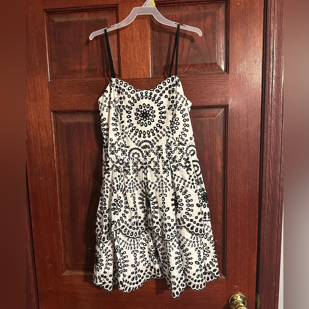 Express black and white dress